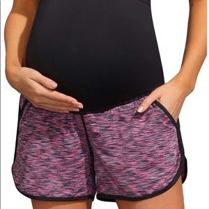 Maternity full panel workout shorts bundle